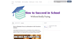 Desktop Screenshot of howtosucceedinschool.com