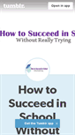 Mobile Screenshot of howtosucceedinschool.com